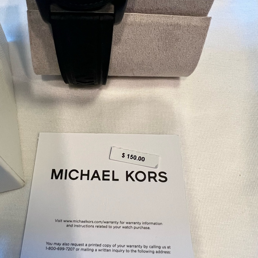 NEW Michael Kors Black Unisex Watch - Picture 2 of 7